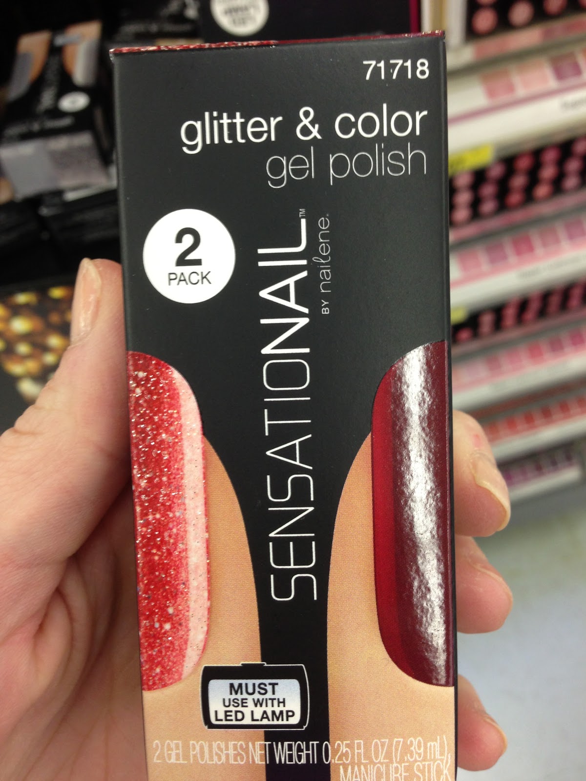 Spotted at Walmart SensatioNAIL Gel Glitter Effects Polishes Shakeup